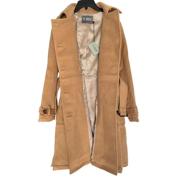 NWT St. Sereno Double Breasted Wool Blend Peacoat Size Small - Picture 6 of 7